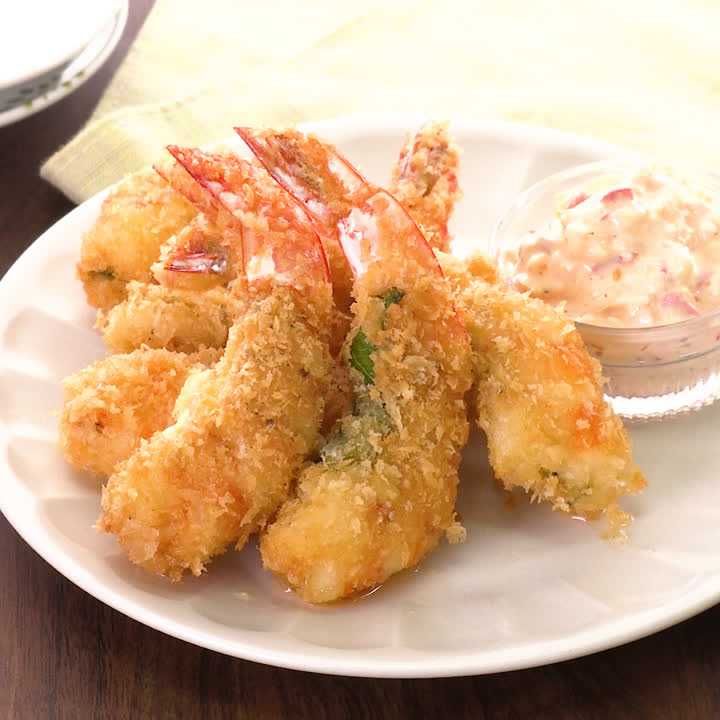 しそチーズの海老フライ