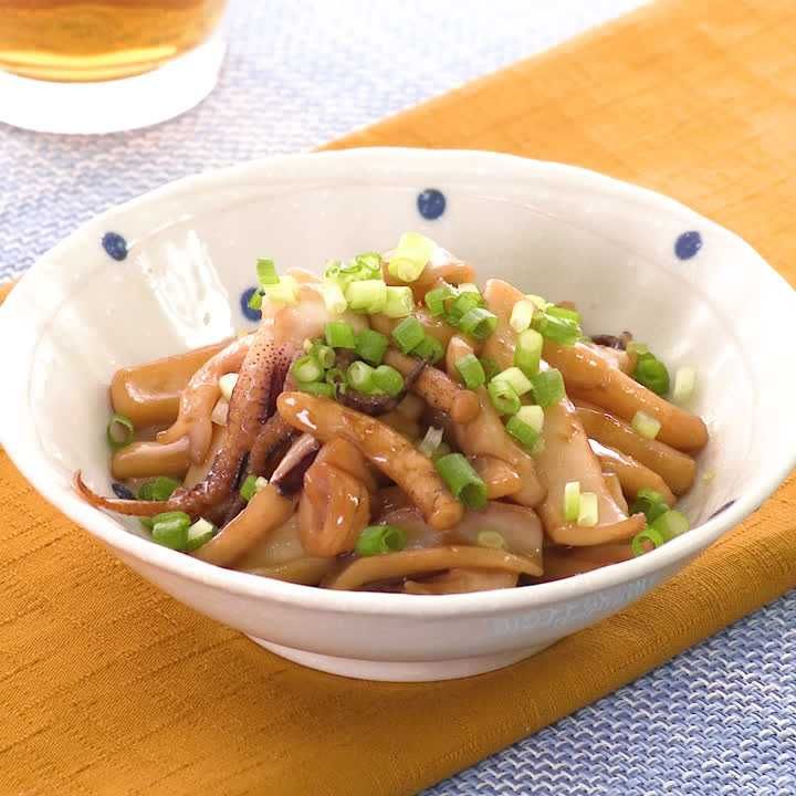 アオリイカのバター醤油炒め