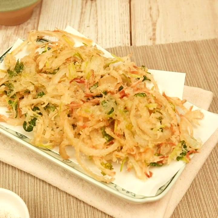 しらすと玉ねぎのかき揚げ