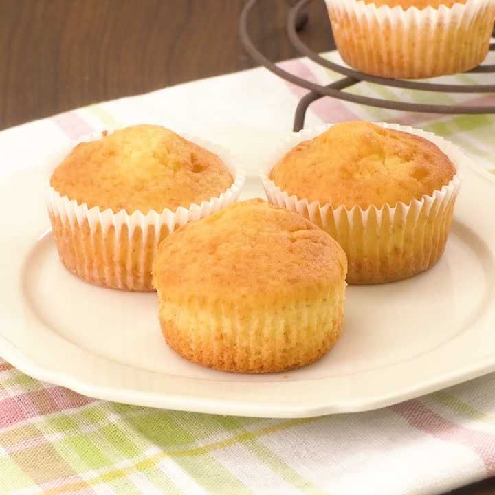 オレンジクリームシクルカップケーキのレシピ