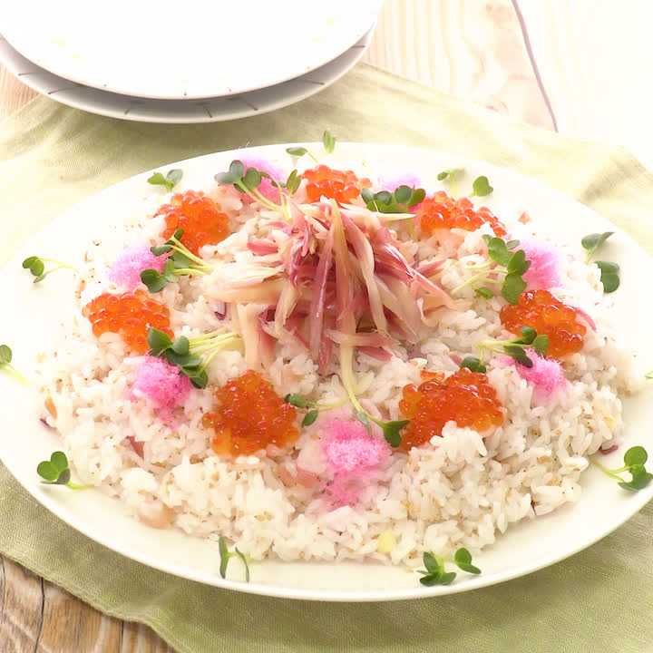 みょうがの彩りちらし