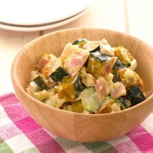 「かぼちゃのころころサラダ」のレシピ動画