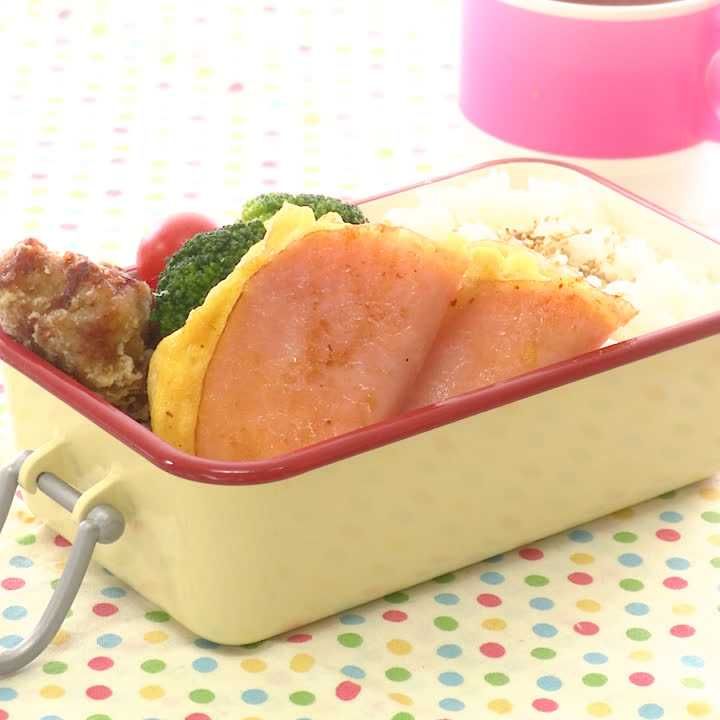 ハム巻き卵焼き