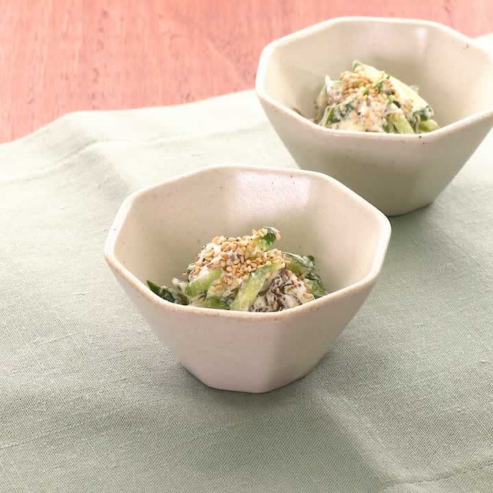 もずくときゅうりのマヨ和え