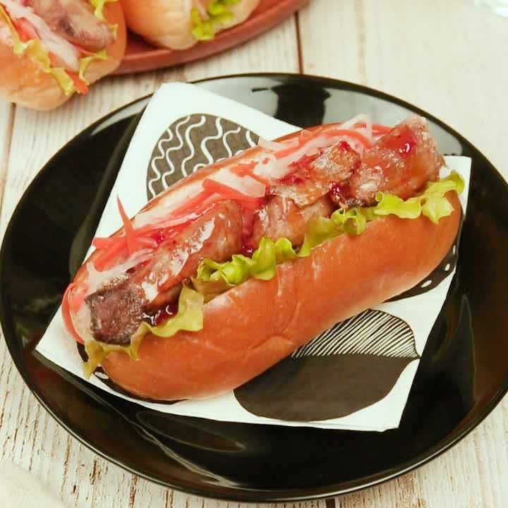 ブリの竜田揚げドッグ