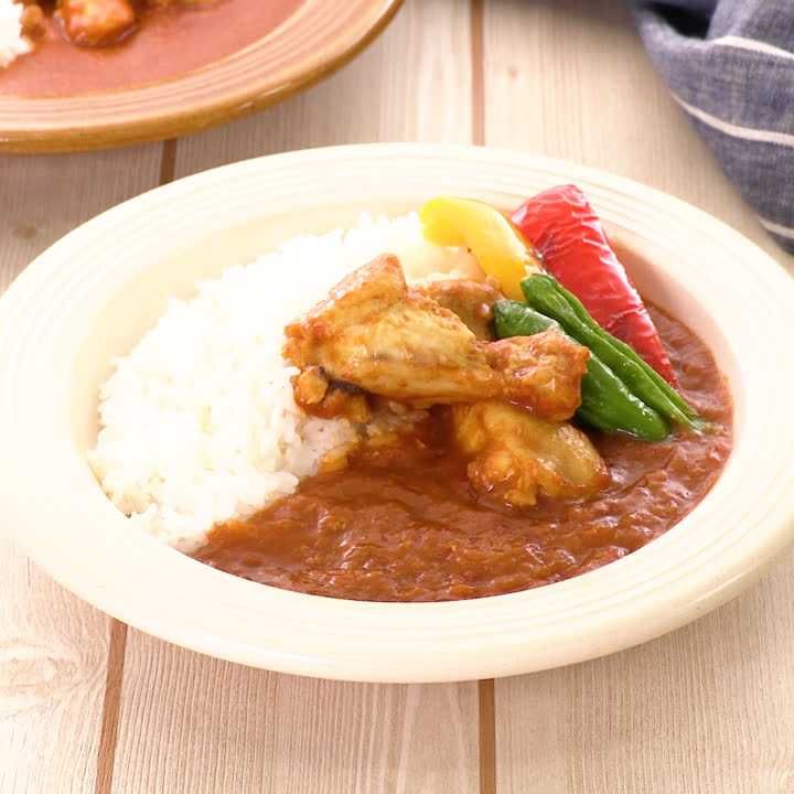おろし玉ねぎで漬け込み手羽元カレー