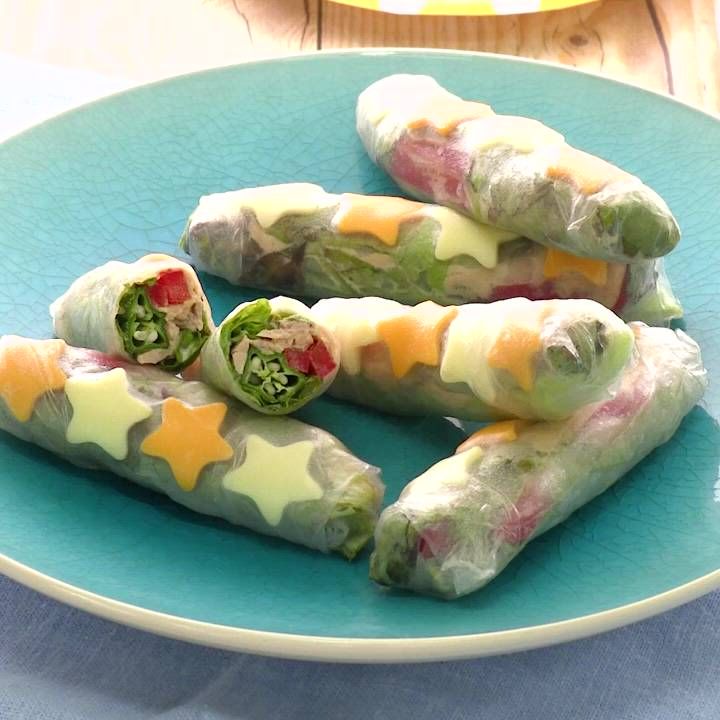 ツナマヨ入り生春巻き