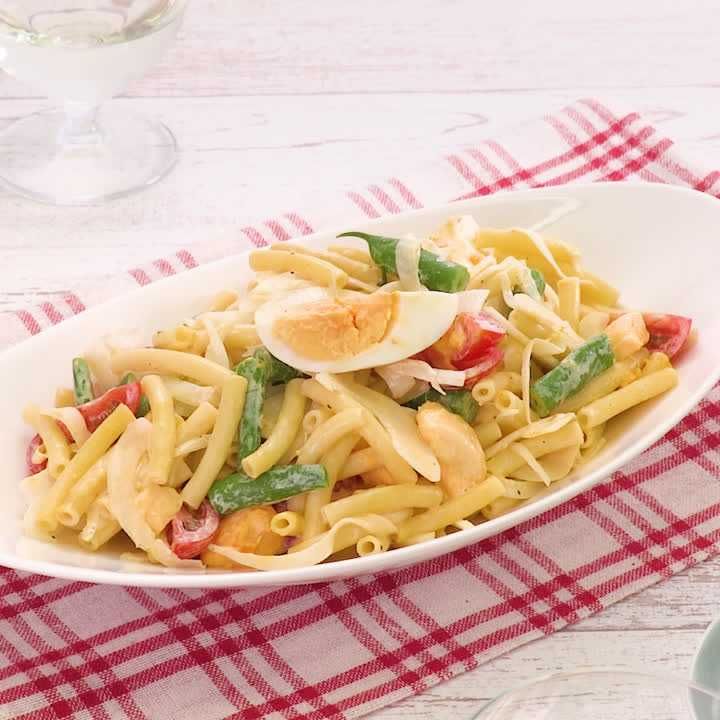 いんげんのマカロニサラダ