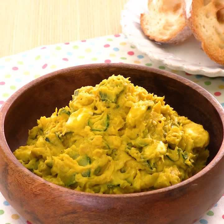 たたいてかぼちゃサラダ