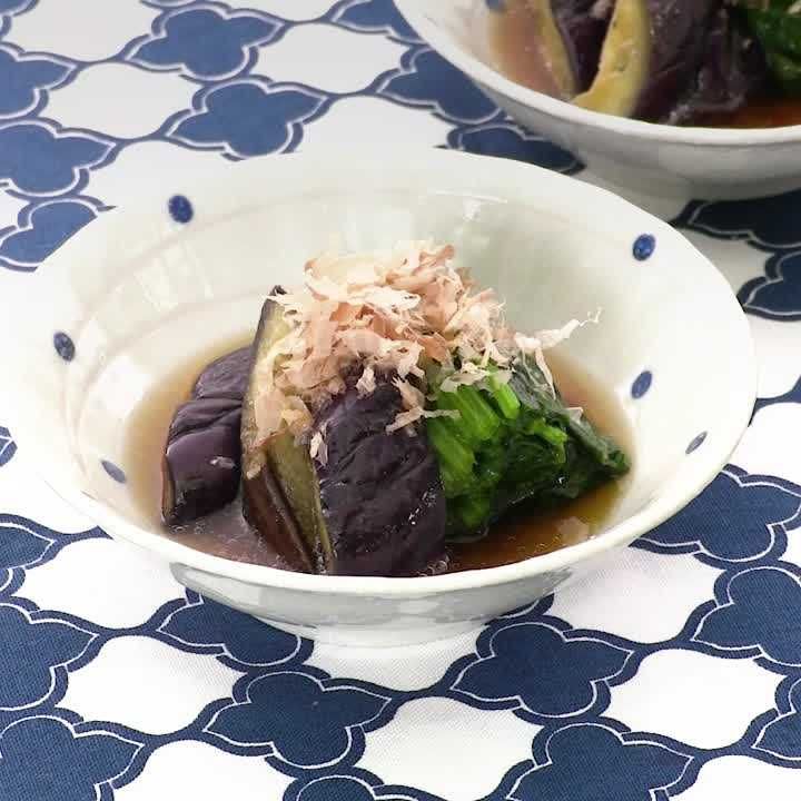 ナスとほうれん草のおひたし