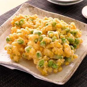 「とうもろこしと枝豆のかきあげ」のレシピ動画