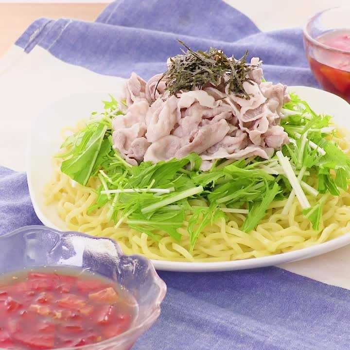 冷しゃぶのトマトつけ麺
