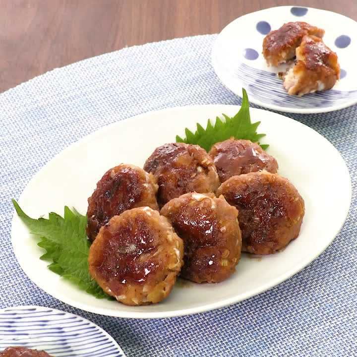 じゃがいもつくねの照り焼き