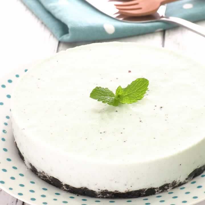 チョコミントチーズケーキ