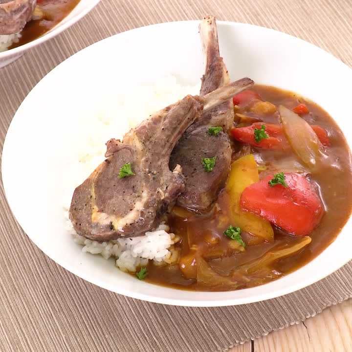 ラムチョップカレー