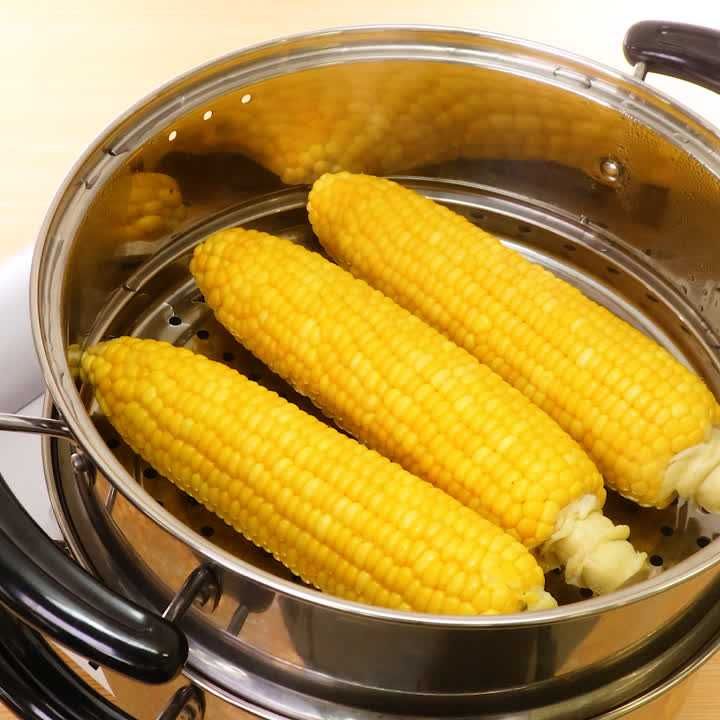 とうもろこしの蒸し方