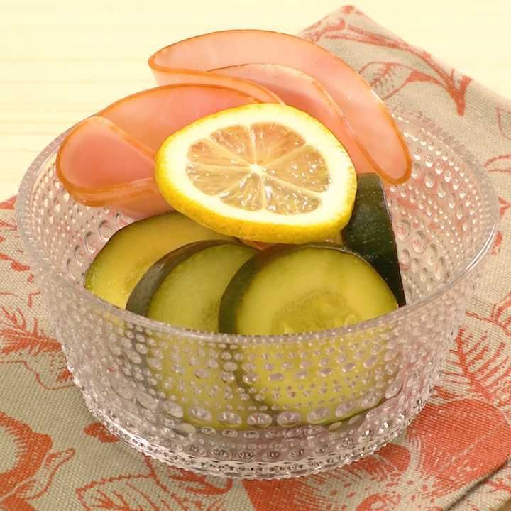 ズッキーニのレモンマリネ