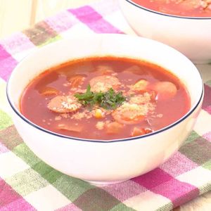 「簡単ミネストローネ」のレシピ動画