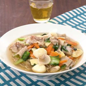 「八宝菜麺」のレシピ動画