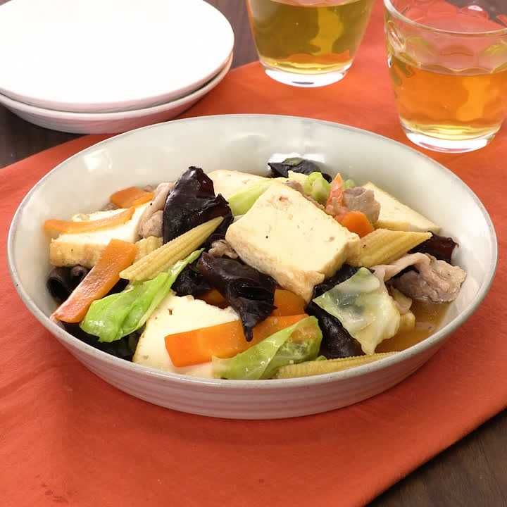 厚揚げ八宝菜