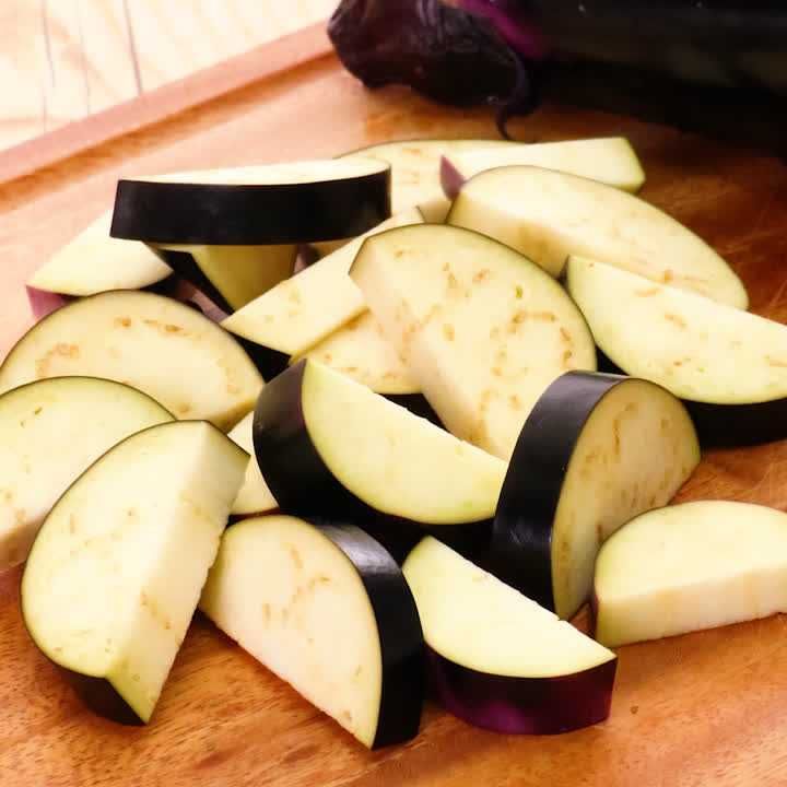 なすの半月切り