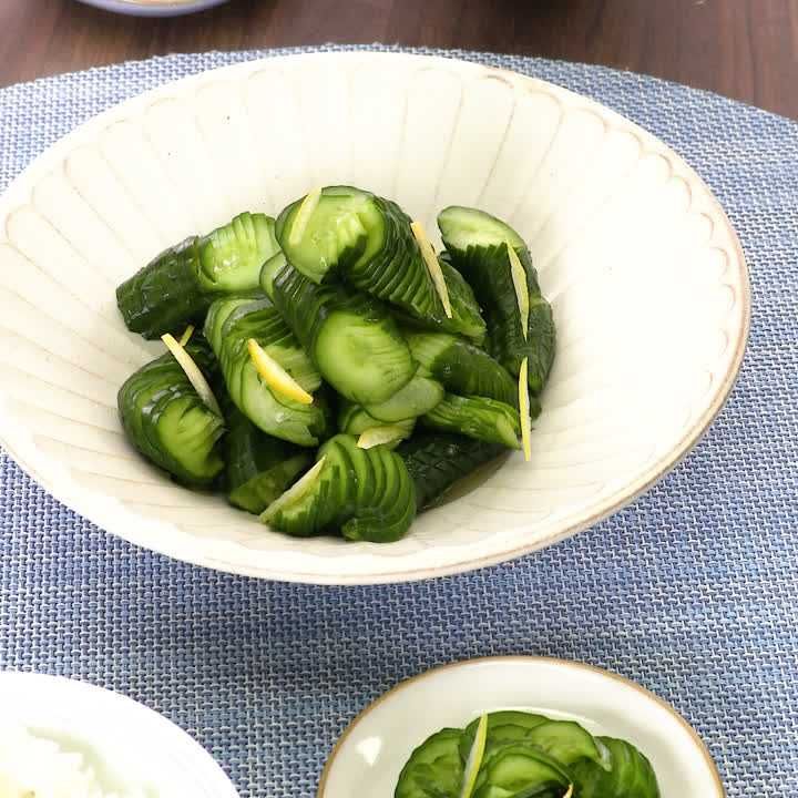 塩レモンのきゅうりの一本漬け