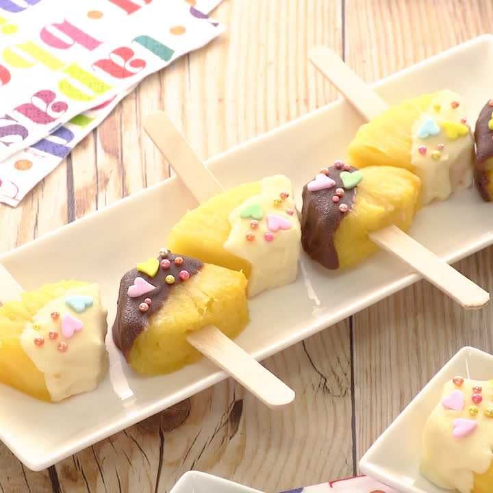 パインのチョコアイスキャンディー