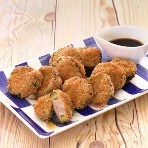 「ゴーヤのひき肉詰めフライ」のレシピ動画