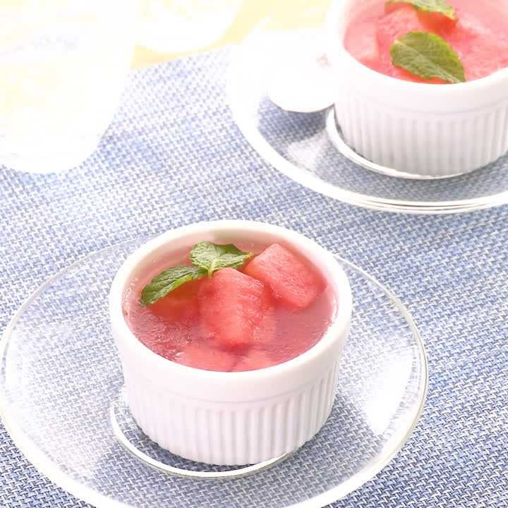 すいかのソーダ入りゼリー