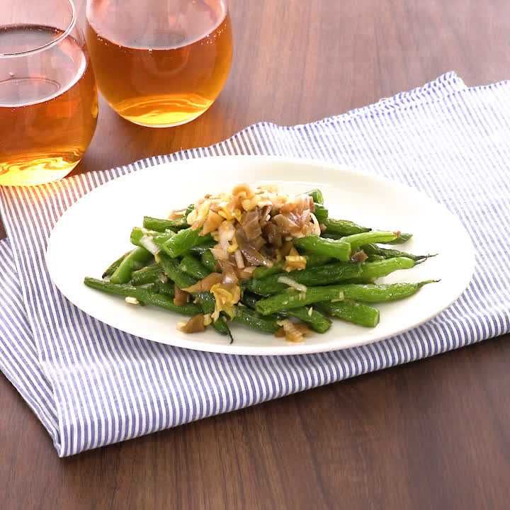 いんげんの中華風あえ