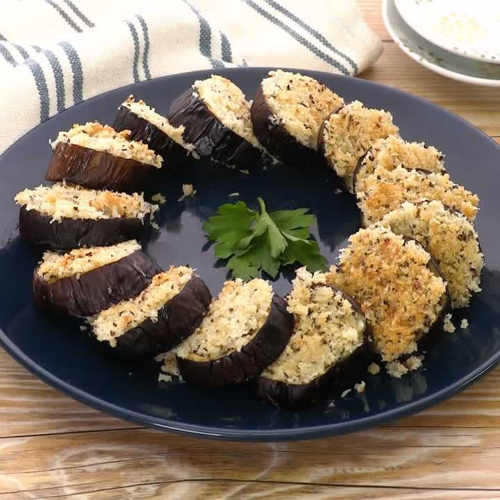 なすのハーブパン粉焼き