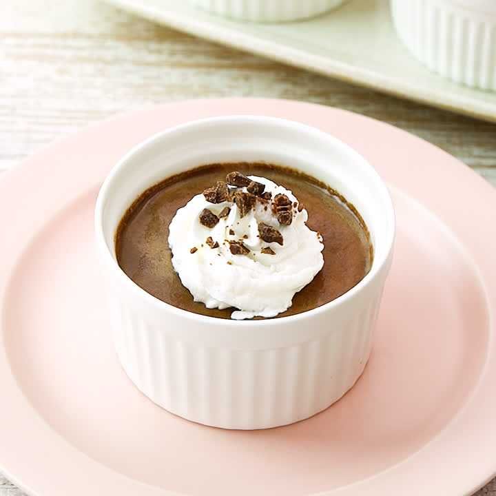 レンジでチョコプリン