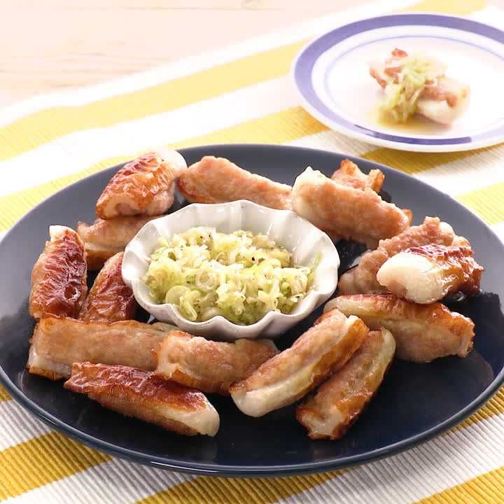 ちくわつくねのねぎ塩だれ