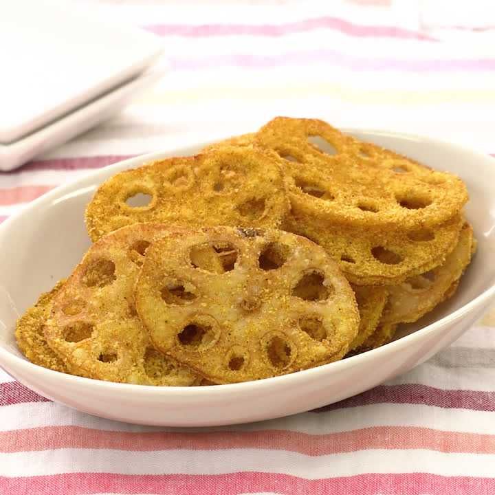 れんこんのカレーチップス