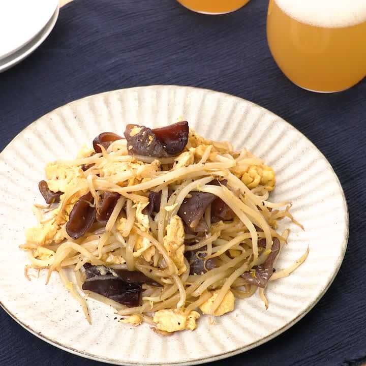 生きくらげと卵の中華炒め