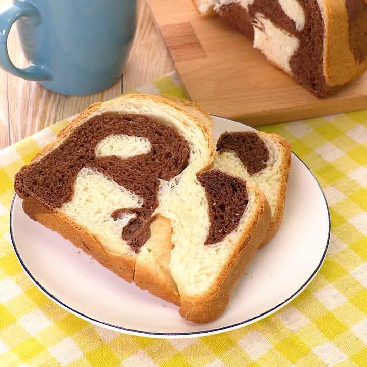 ホームベーカリーで マーブル食パンのレシピ動画 作り方 Delish Kitchen