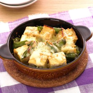 「厚揚げとししとうのねぎみそ焼き」のレシピ動画