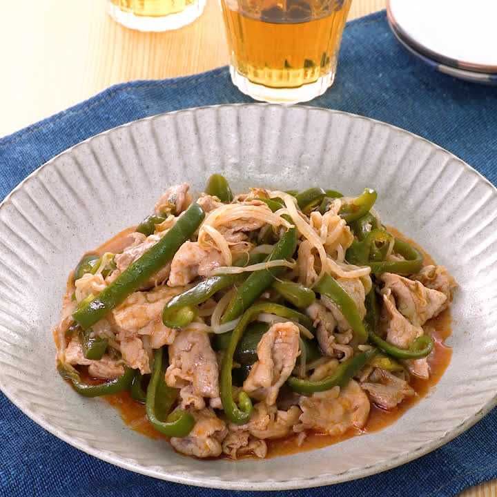 豚肉ともやしの甘酢炒め