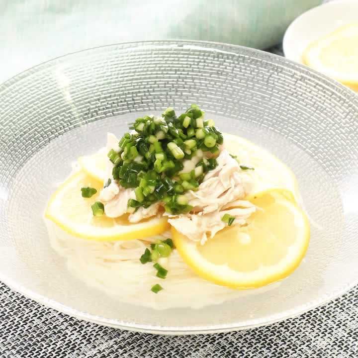 ねぎ塩レモンそうめん