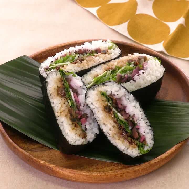 あさりのおにぎらず