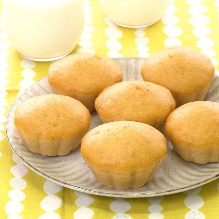 今日のおやつに♪ふわふわ蒸しパン