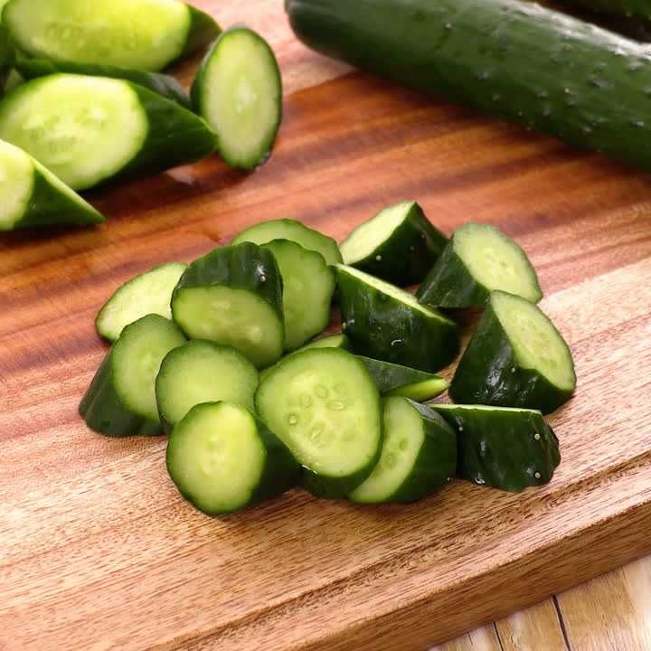 きゅうりの乱切り