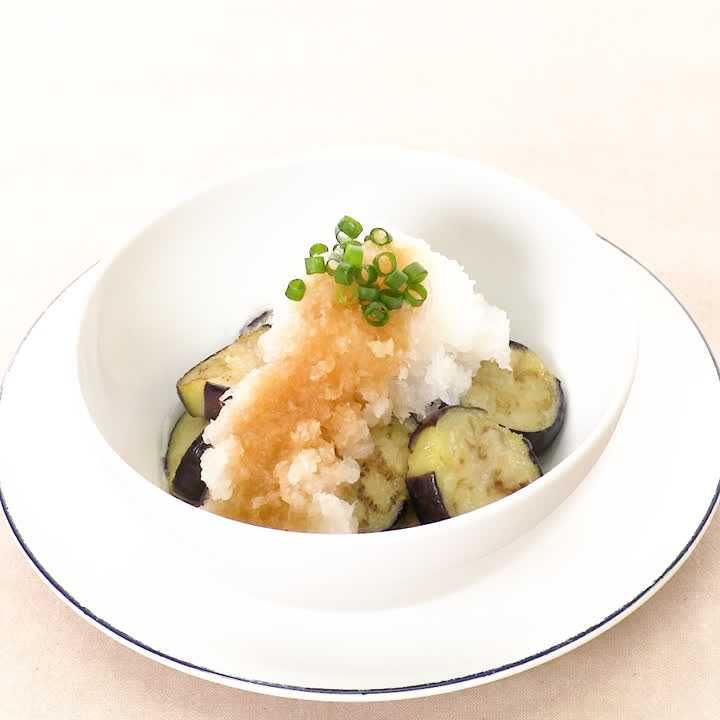 茄子の煮びたし おろしかけ