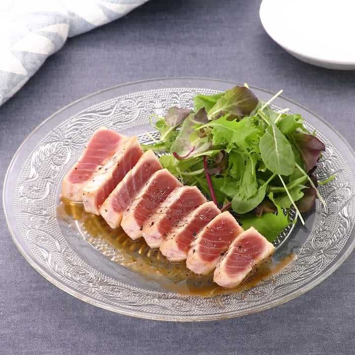 炙りマグロのカルパッチョ