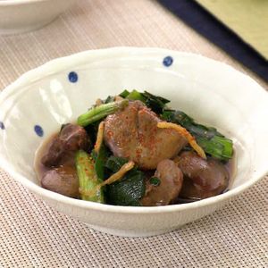 レバニラのオイスター煮