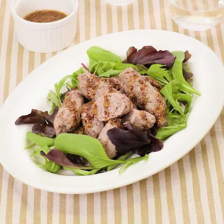 合びき肉でソーセージ風