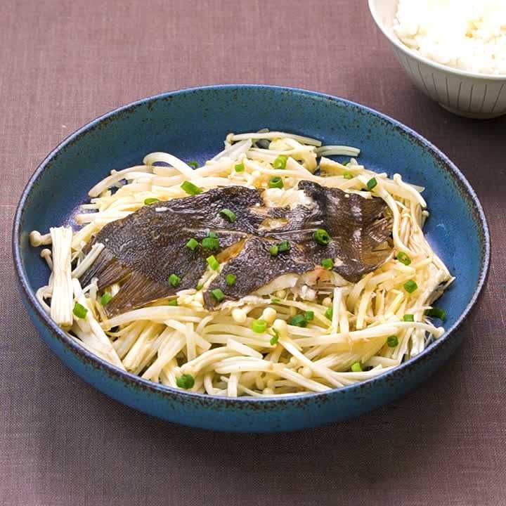 カレイのレンジ蒸し