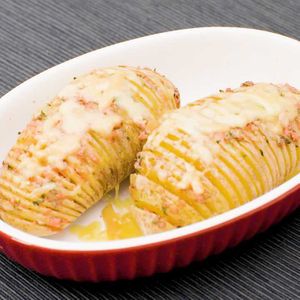 新じゃがいものハッセルバック明太ソース