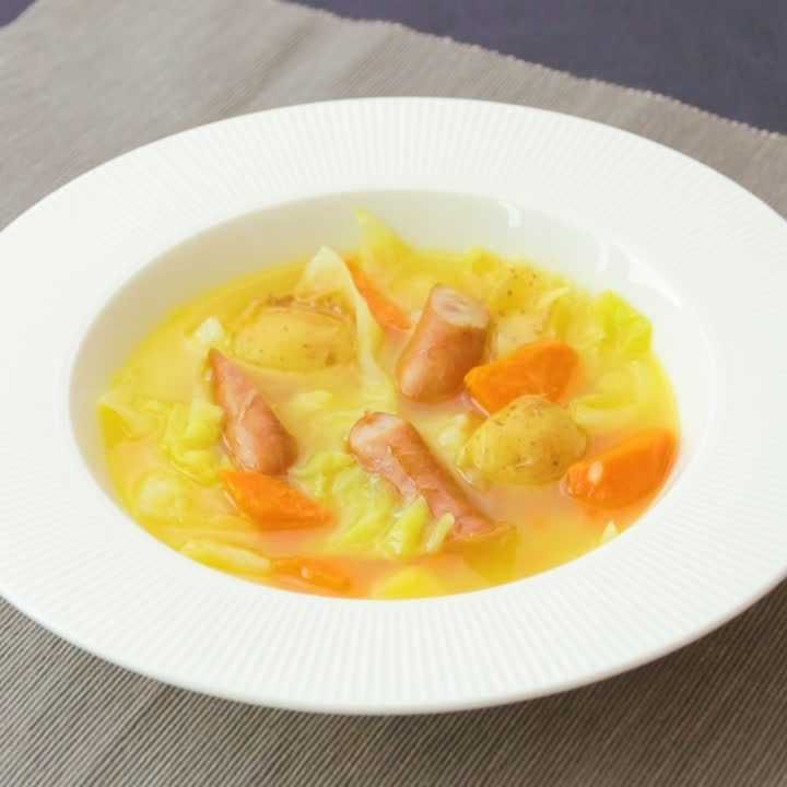 新じゃがいものバターコンソメスープ