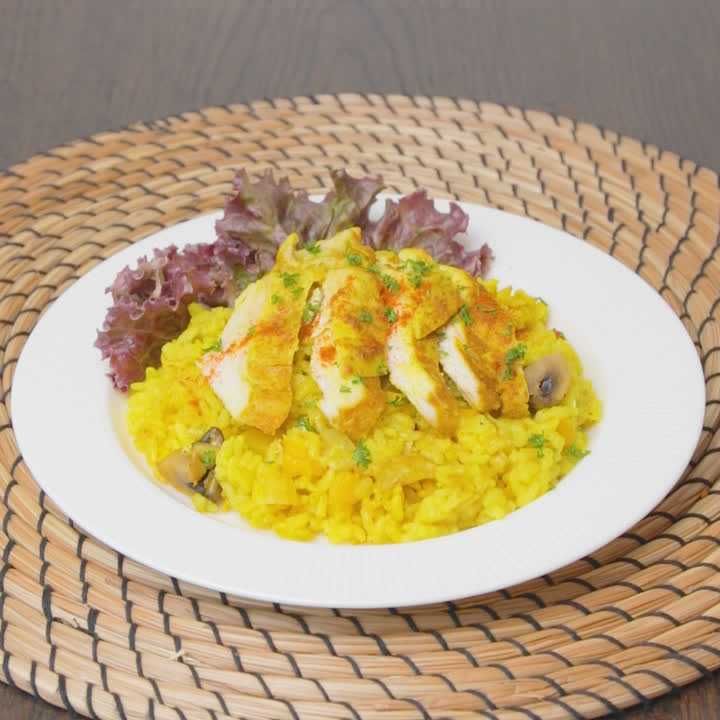 鶏むね肉のスパイシーピラフ